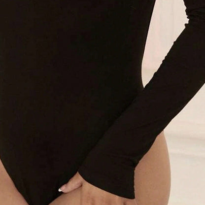 Damenbody Långärmig mit Spindelmotiv – Elastische Baumwollmischung für Stil und Komfort, Ideal für Alltag und besondere Anlässe 5