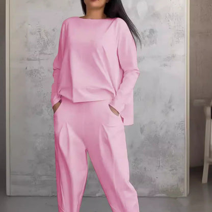 Dam Långärmad Topp Pendlarstil Polyester-5