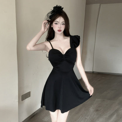 Variant image for Fina Dam Klänningar Axellös Spaghetti Band Kort Polyester-4