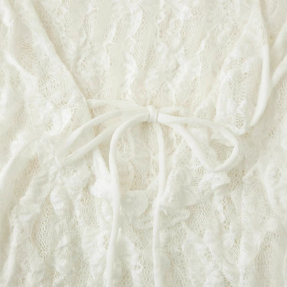 Dam V-hals Topp Långärmad Streetwear 100% Bomull-5