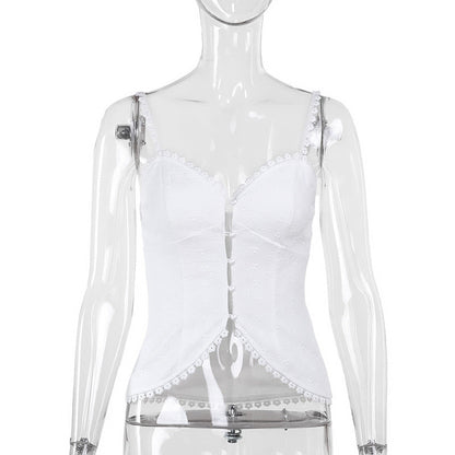 Variant image for Kvinnors Bustier Topp Justerbara Bärarband Spets Detaljer Mjukt Material-1