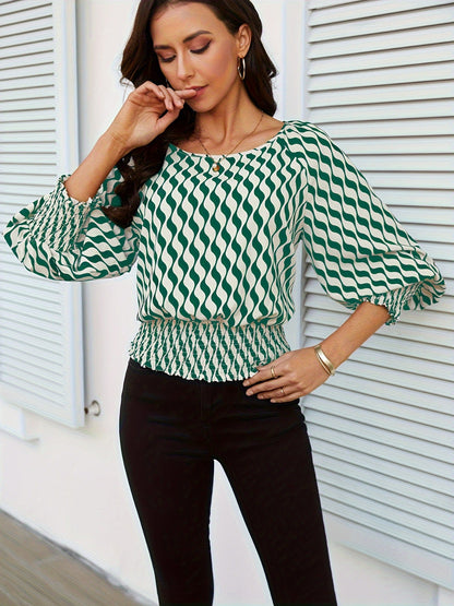 Variant image for Kvinnor Wrap Top Trendig Design Lätt Tyg-13