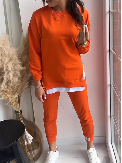 Variant image for Unisex Fritidsset Split Tröja 3/4 Byxor Polyester-10