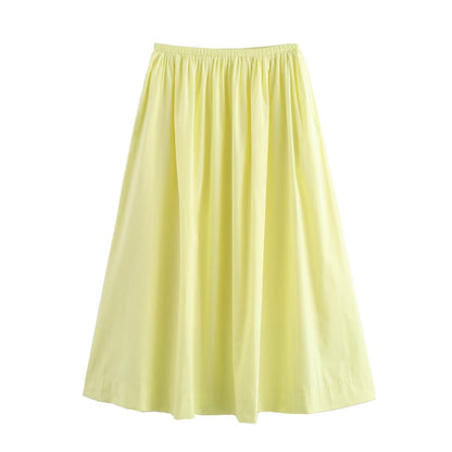 Variant image for Dam Midi Kjol A-linjeformad Polyester-5