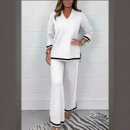 Variant image for Herr Långbyxor Avslappnad Polyester Stickning-13