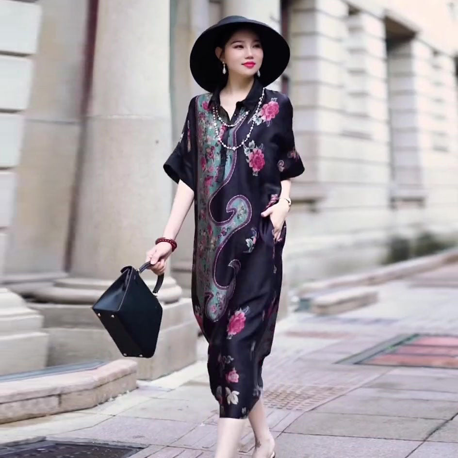 Damklänning A-Line Polyester för Eleganta Tillfällen-3