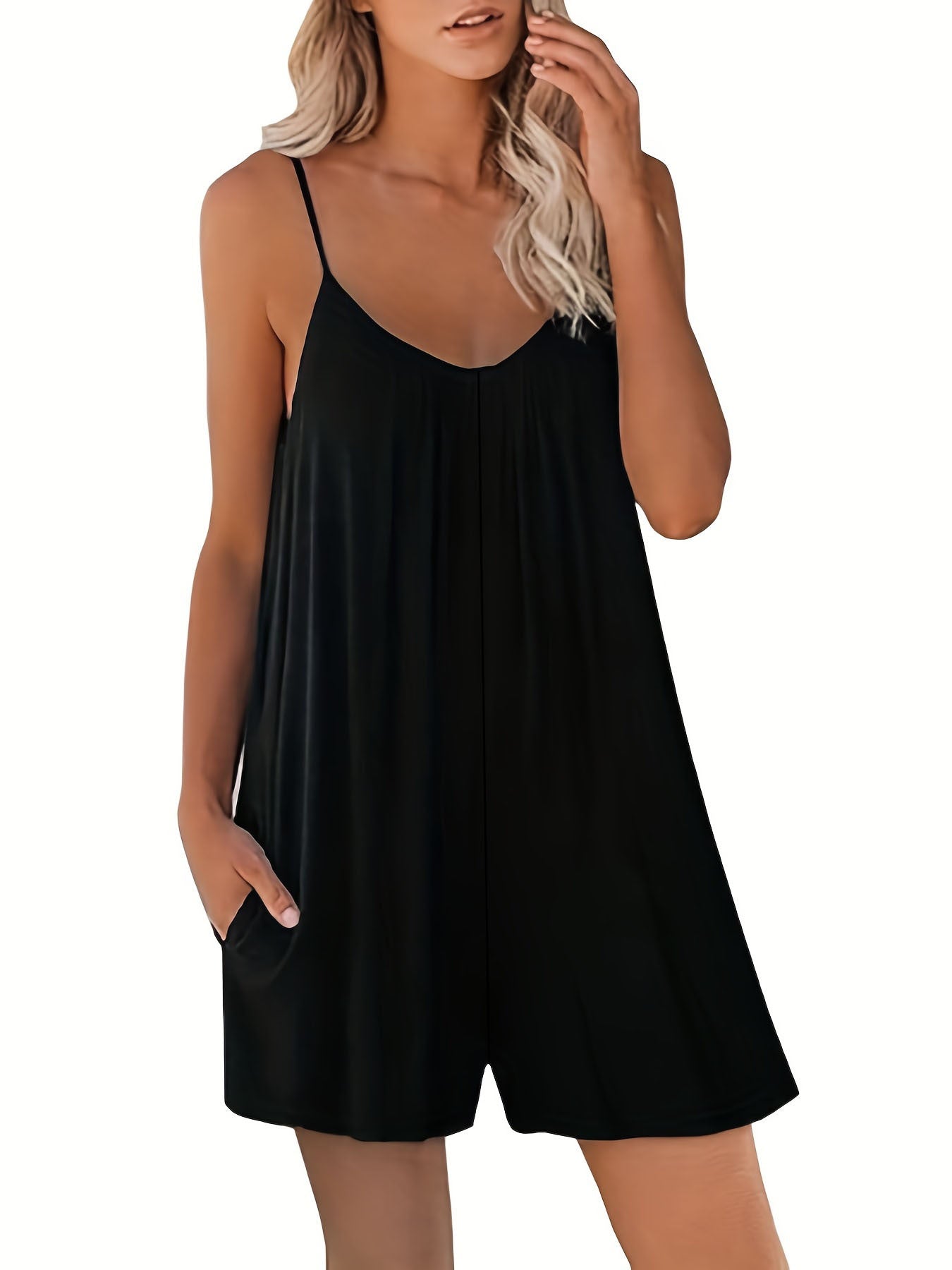Dam Fritidsshorts med Fickor Avslappnad Annat Material-3