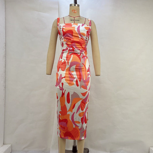 Dam Klänning Bodycon Off-Shoulder Midi Högkvalitativt Tyg-1