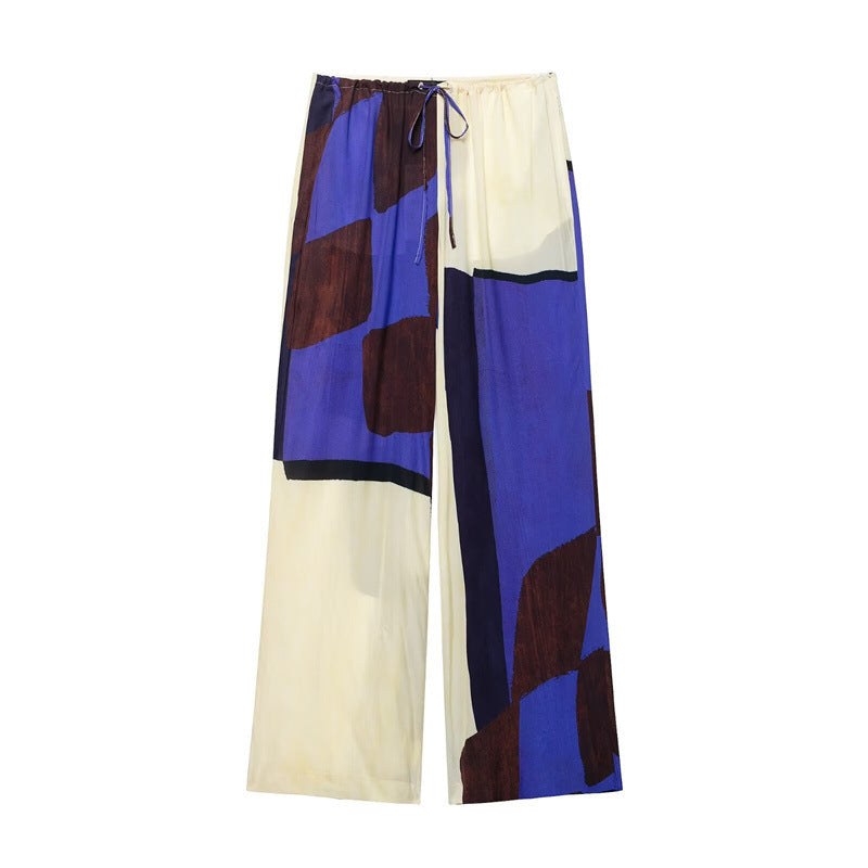 Kvinna Byxor Halterneck Satin 5
