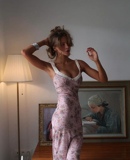 Variant image for Dam Lång Kjol Blommig A-Linje Polyester Bomull-1