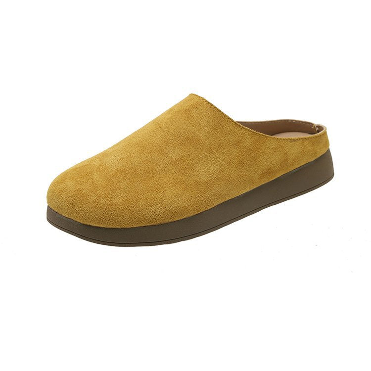 Dam Träskor Bekväm Design Mjukt Material med Gummisula-3