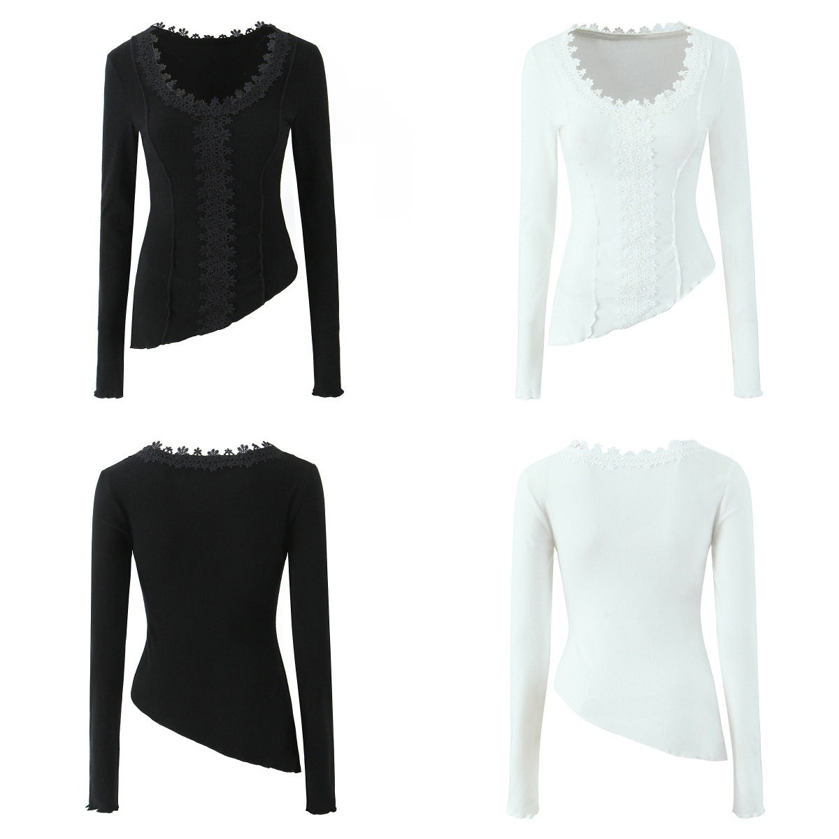 Dam V-ringad Festtopp Polyester för Elegant Look-2