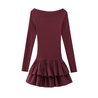 Variant image for Dam Klänning Långa Ärmar Elegant Polyester Fina Dam Klänningar-9