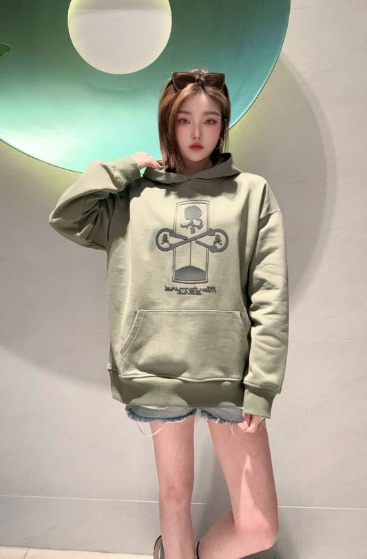 Herrar Hoodie Långärmad Förtjockad Bomull-1