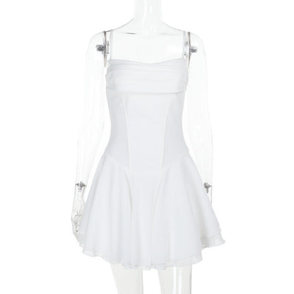 Variant image for Kvinnors Miniklänning Wrap-Top Flödande Tyg-1