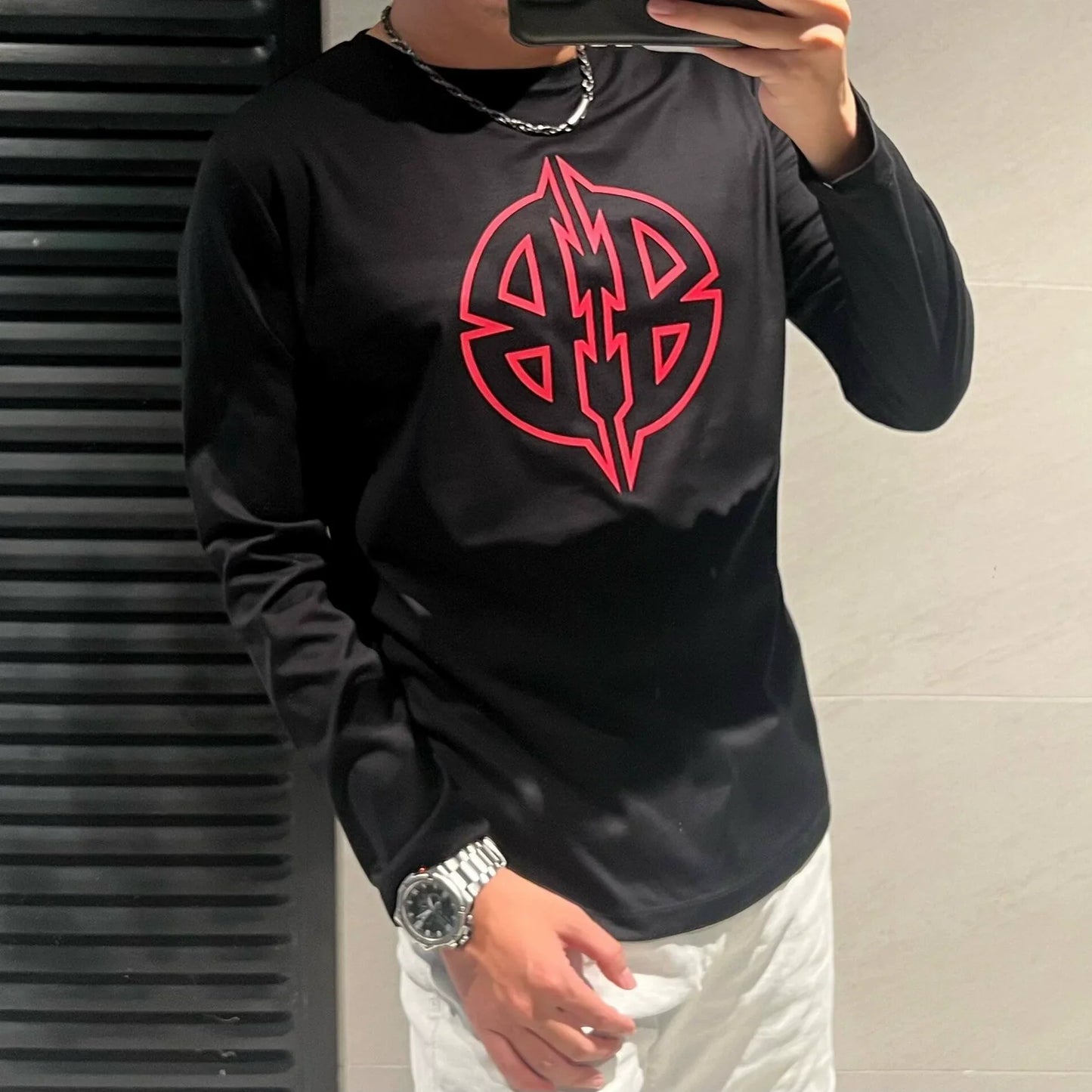 Variant image for Långärmad T-shirt Dam Geometrisk Design 100% Bomull-1