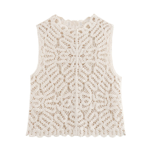 Dam Sommar Set Ärmlös Lång Kjol Polyester-1