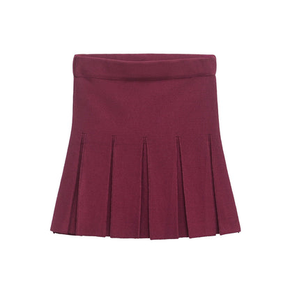 Matchande Set Dam Cardigan och Midirock i Polyester-4