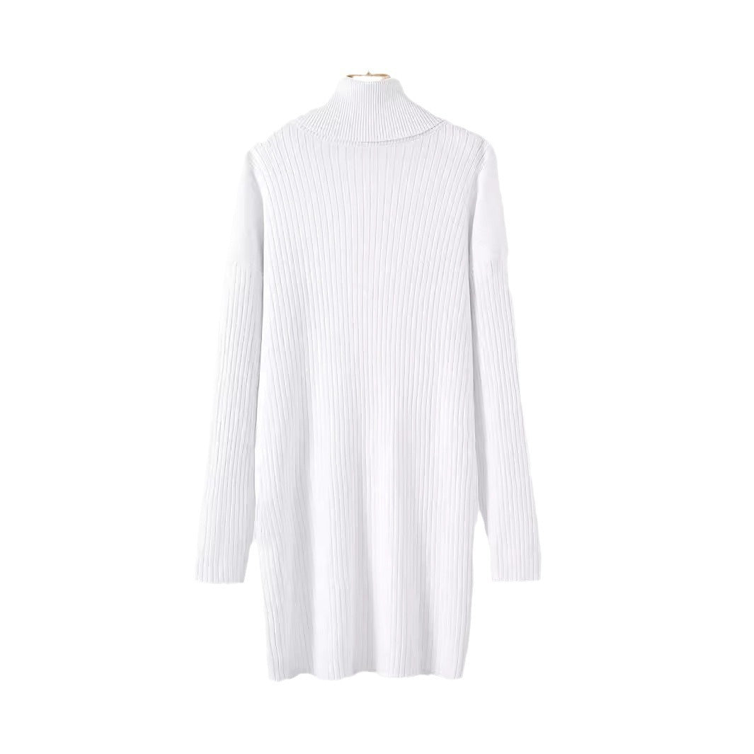 Dam Midi Toppkjol Ribbad Viskos-6