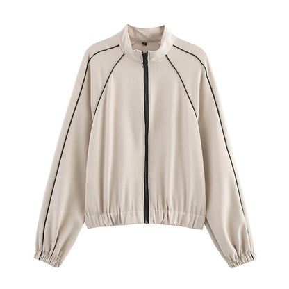 Dam Set Satinjacka och Breda Benbyxor 1