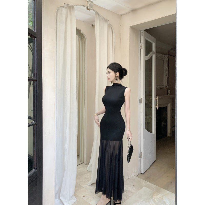 Fina Dam Klänningar A-Linjeformad Patchwork Design Polyester-4