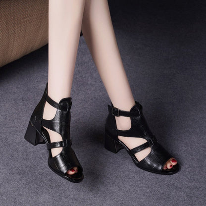 Dam Sandaler Peep-Toe Trendig Design i Kvalitetsmaterial 2
