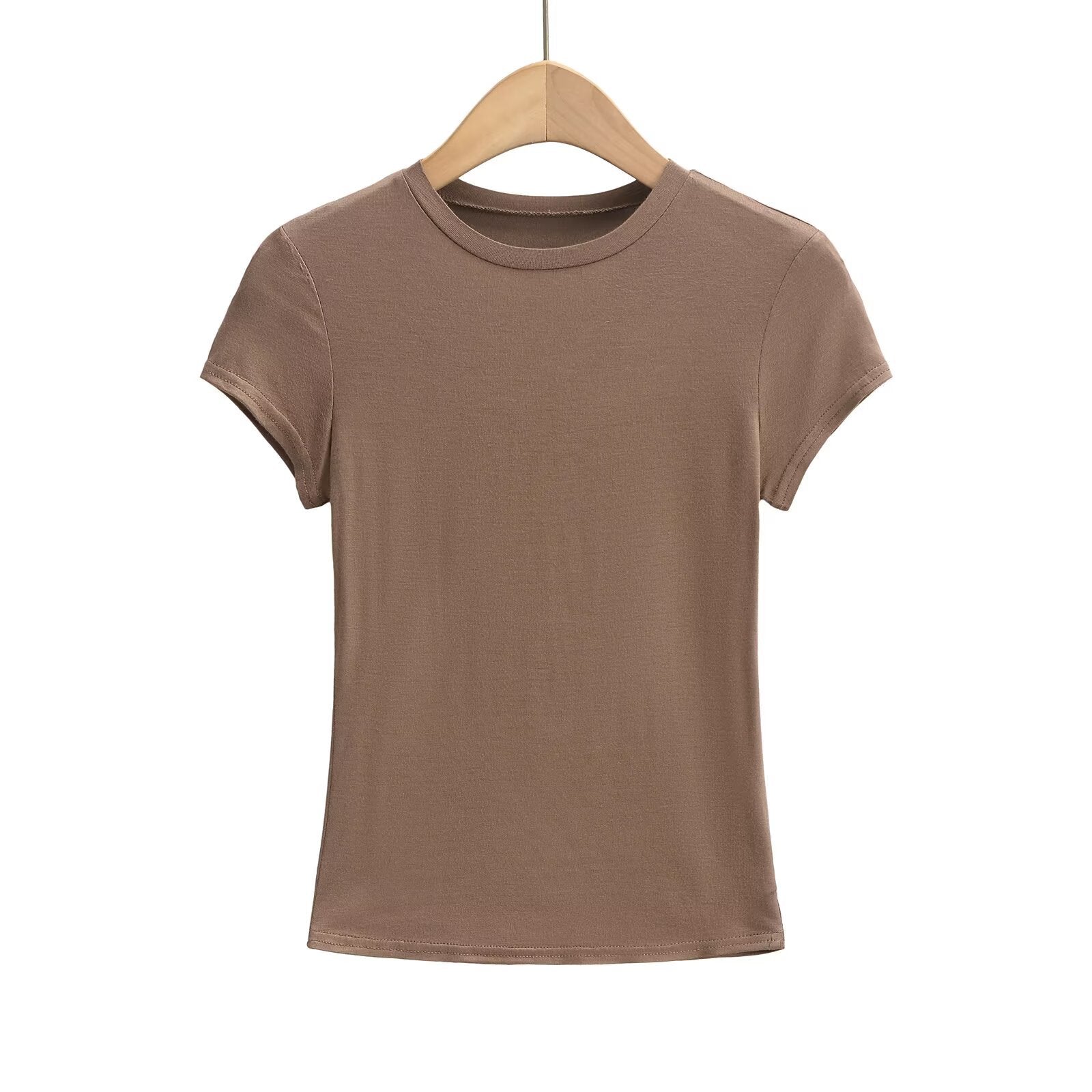 Kvinnors T-shirt Bekväm Passform Andningsbart Material-4