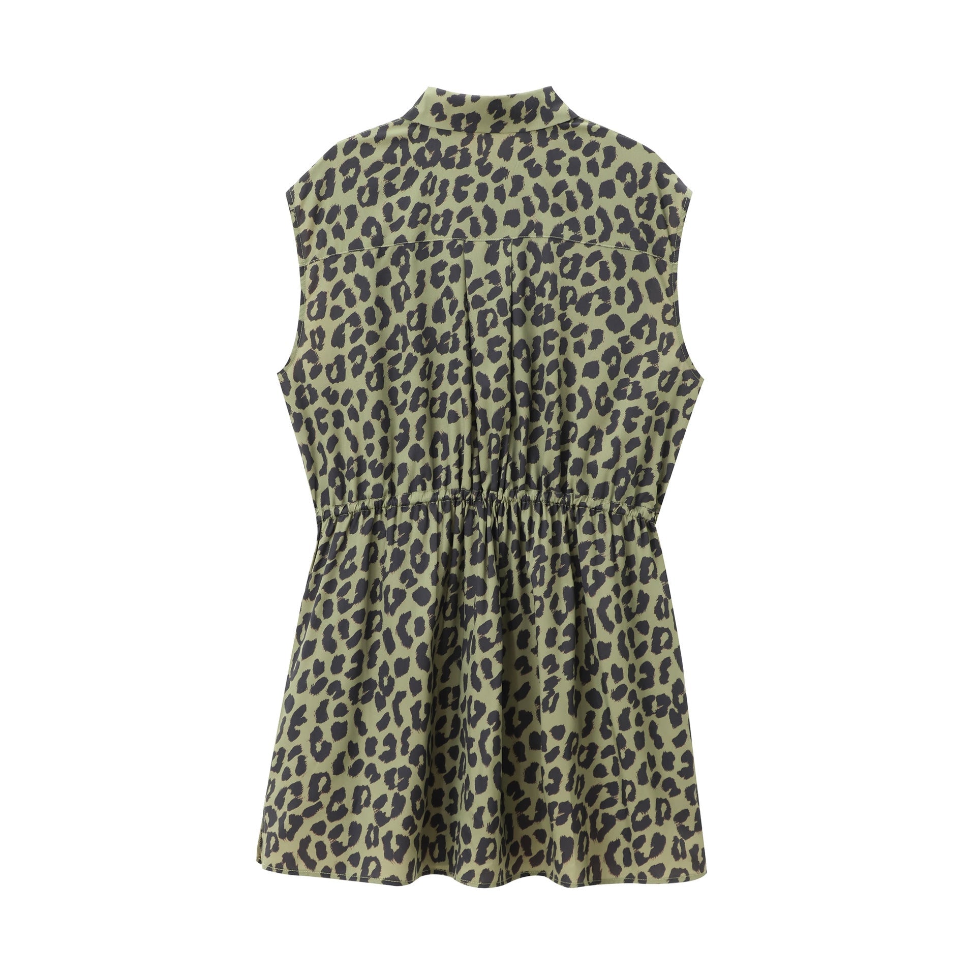 Dam Skjorta Väst Ärmlös Tryckt Polyester-2