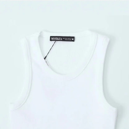 Kvinnors Ärmlös Topp Andningsbart Material-3