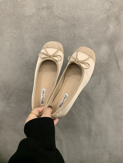 Kvinnors Ballerinaskor Mjuk Mocka Slingdetalj Elegant Komfort 10