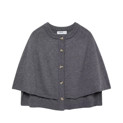 Variant image for Kvinna Kort Cardigan Mjuk Stickad med Knappdetaljer-9