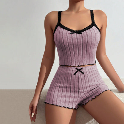 Variant image for Kvinnor Fritidsdräkt Loop Bärar Top Shorts Polyester-9