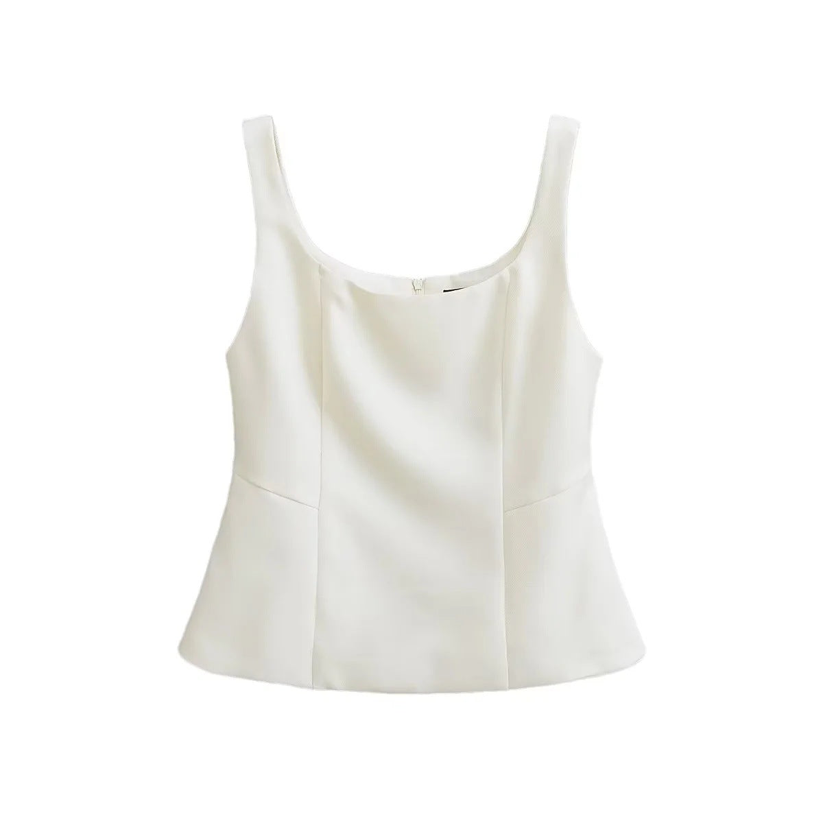 Dam Topp Strukturerad Design Polyester Bekväm Passform-1