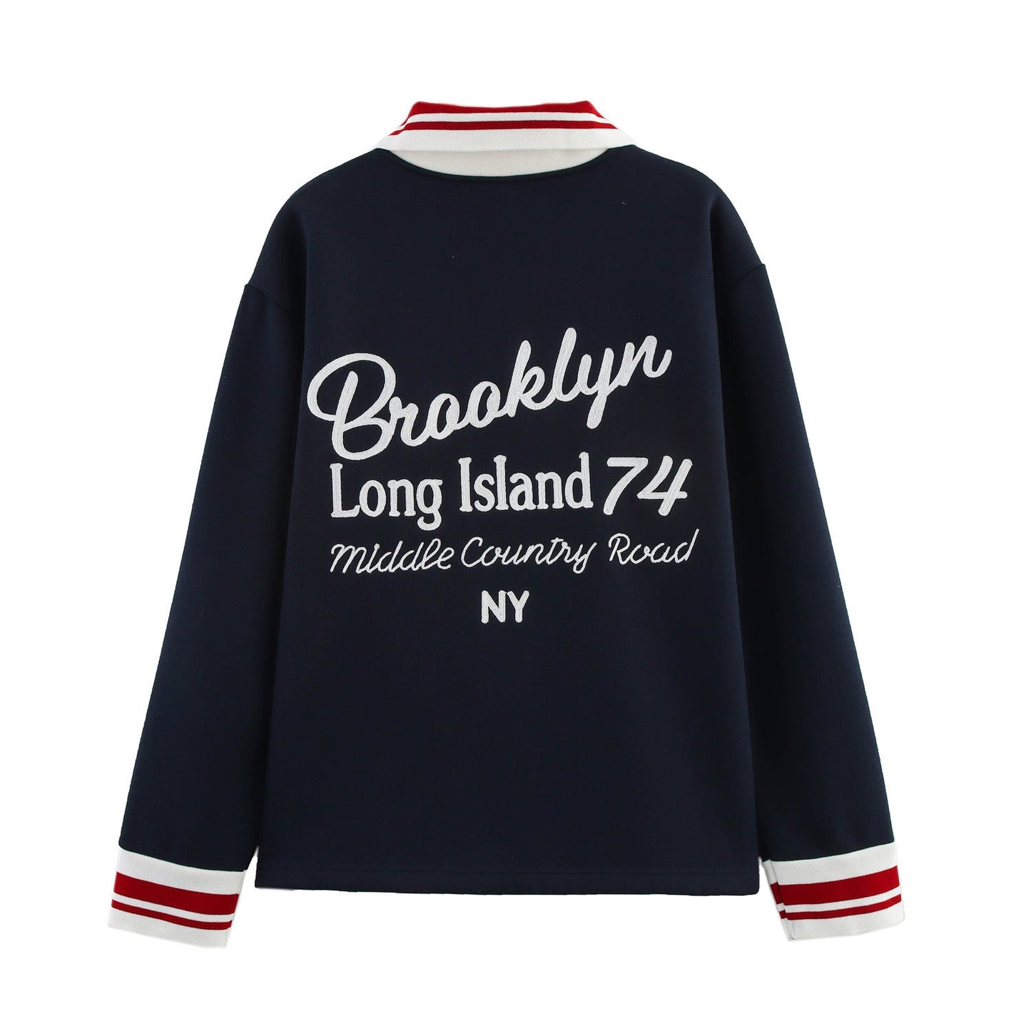 Kvinnors Långärmad Skjorta med V-ringning och Kontrastkrage – Andningsbar Bomullsmix, Bekväm Passform 4