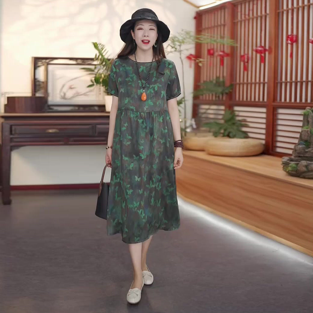 Damklänning A-Line Polyester för Eleganta Tillfällen-4