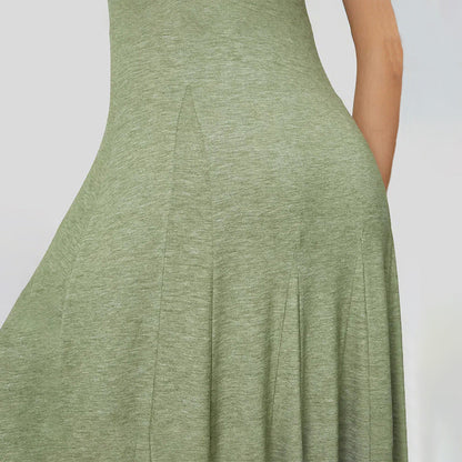 Damklänning A-Linje Slim Design Polyester-4