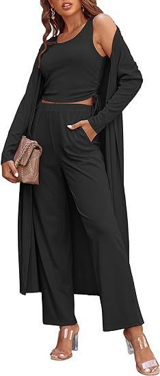 Matchande Set Dam Väst och Långa Byxor Polyester Spandex-1
