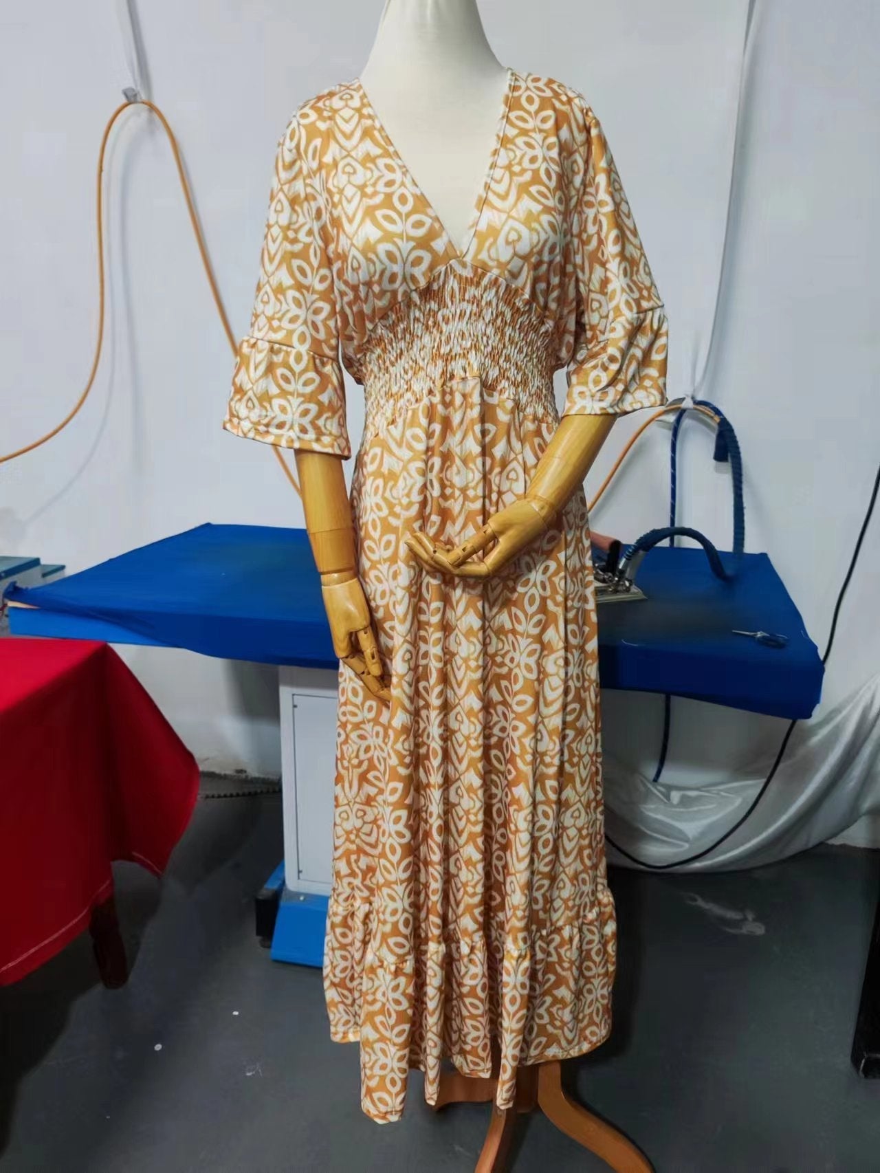 Variant image for Kvinnors Lång Klänning Trendig Polyester-17