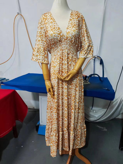 Variant image for Kvinnors Lång Klänning Trendig Polyester-24