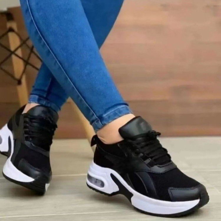 Kvinnor Sneakers Sportiga Mesh Övre Material Dämpande Sula 5