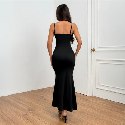 Dam Långklänning Off-Shoulder Figurnära Polyester-4