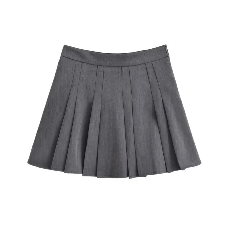 Kvinnors Vikkjol Elegant Snitt Högkvalitativt Tyg med Fickor-2