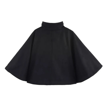 Kvinnors Kappa Öppen Front Mjuk Material Elegant Ståkrage 2