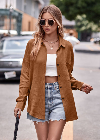 Variant image for Herrskjorta Långärmad Löst Passform Viskos Geometriskt Mönster-11