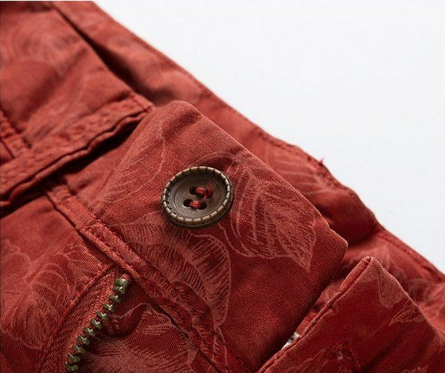 Herr Shorts Blommönster Andningsbart Material-4