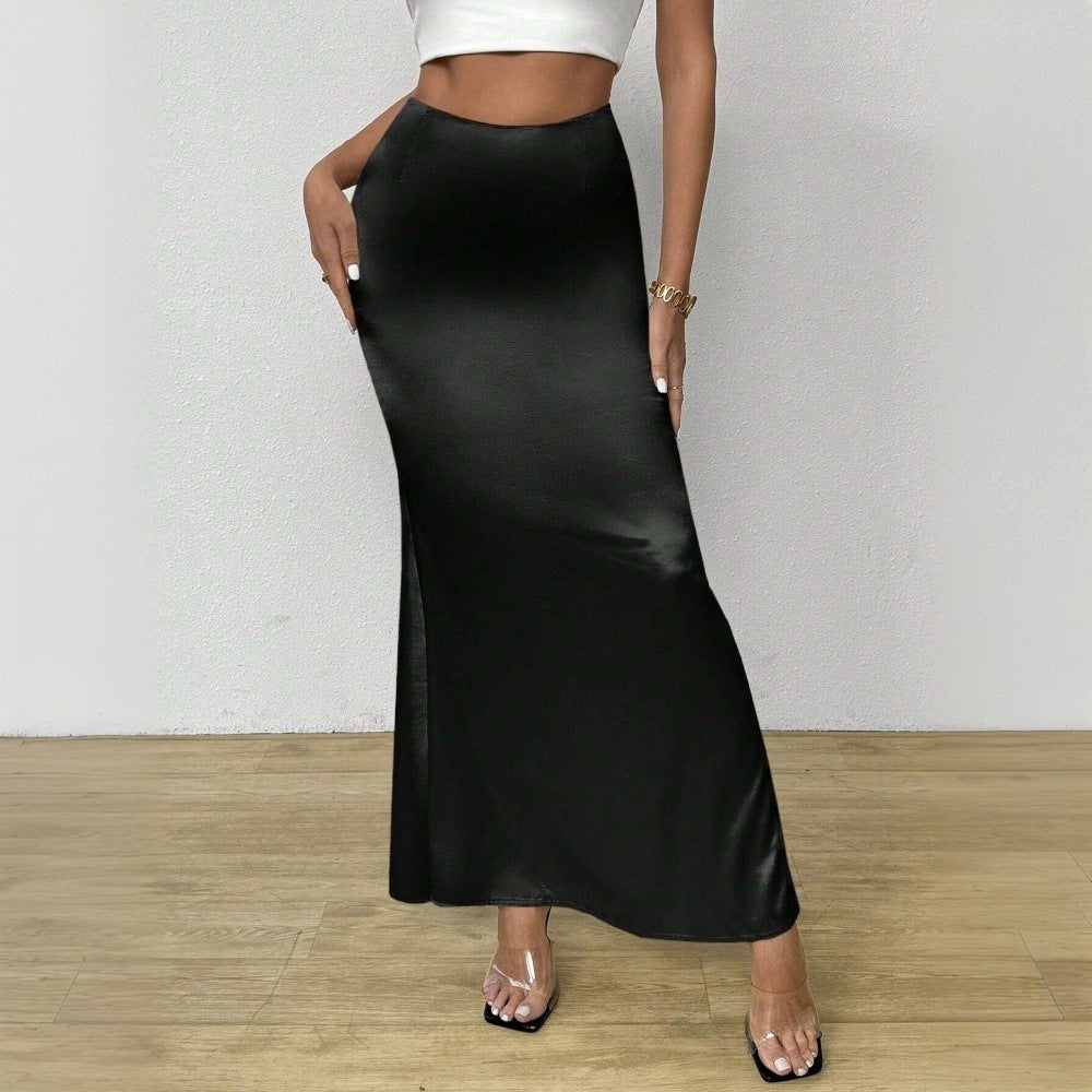 Variant image for Kvinnors Midi Kjol Draperad Polyester A-Linje-1