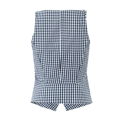 Dam Västsätt V-ringad Polyester Långa Byxor-3