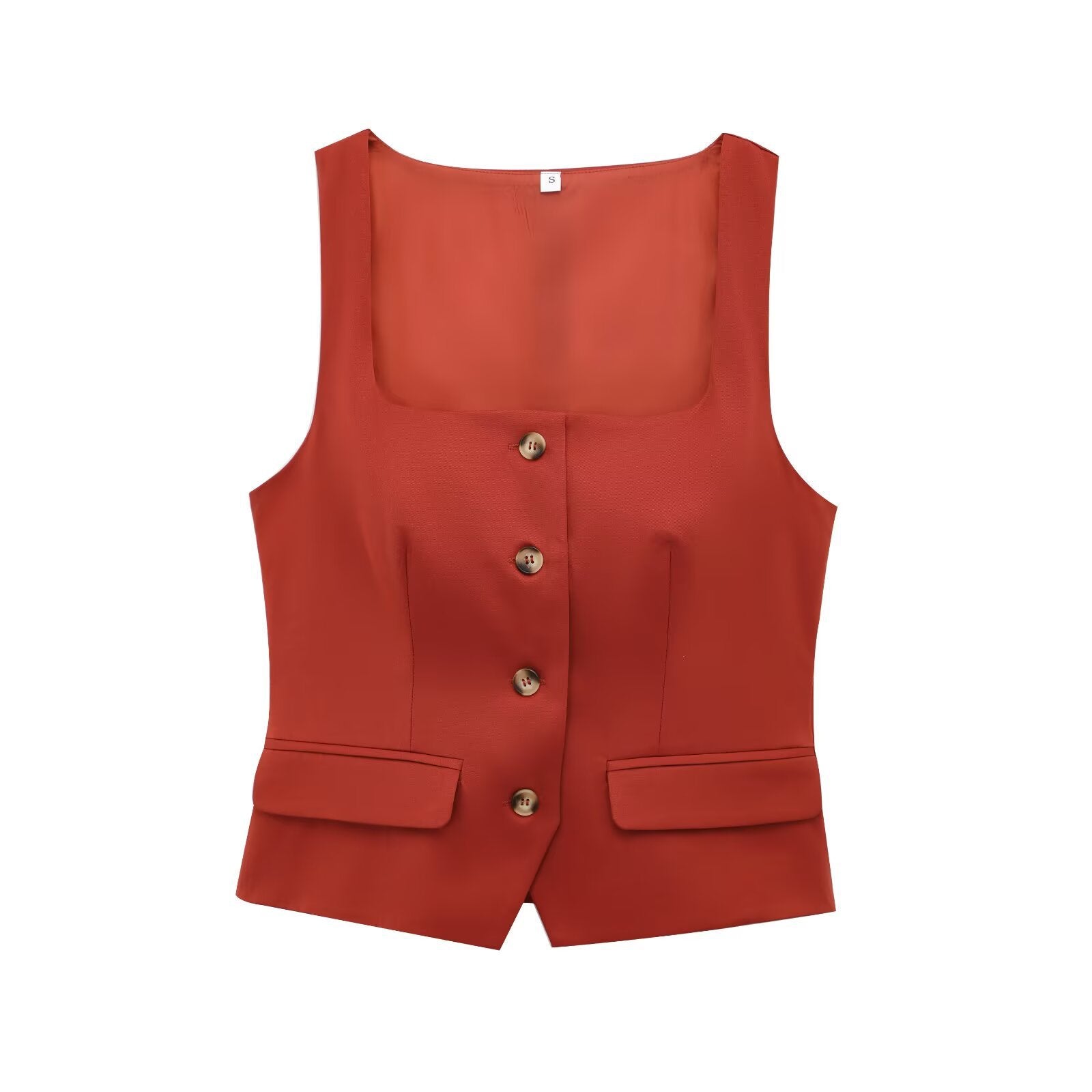 Variant image for Dam Cardigan Fyrkantiga Ärmar Polyester med Knappdetaljer-1