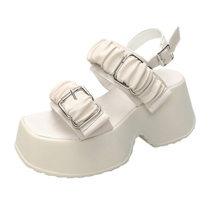 Dam Sandaler Platå med Vadderad Fotbädd och Modern Remdesign – Bekväma för Sommarens Festligheter 6