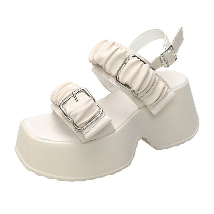 Dam Sandaler Platå med Vadderad Fotbädd och Modern Remdesign – Bekväma för Sommarens Festligheter 8